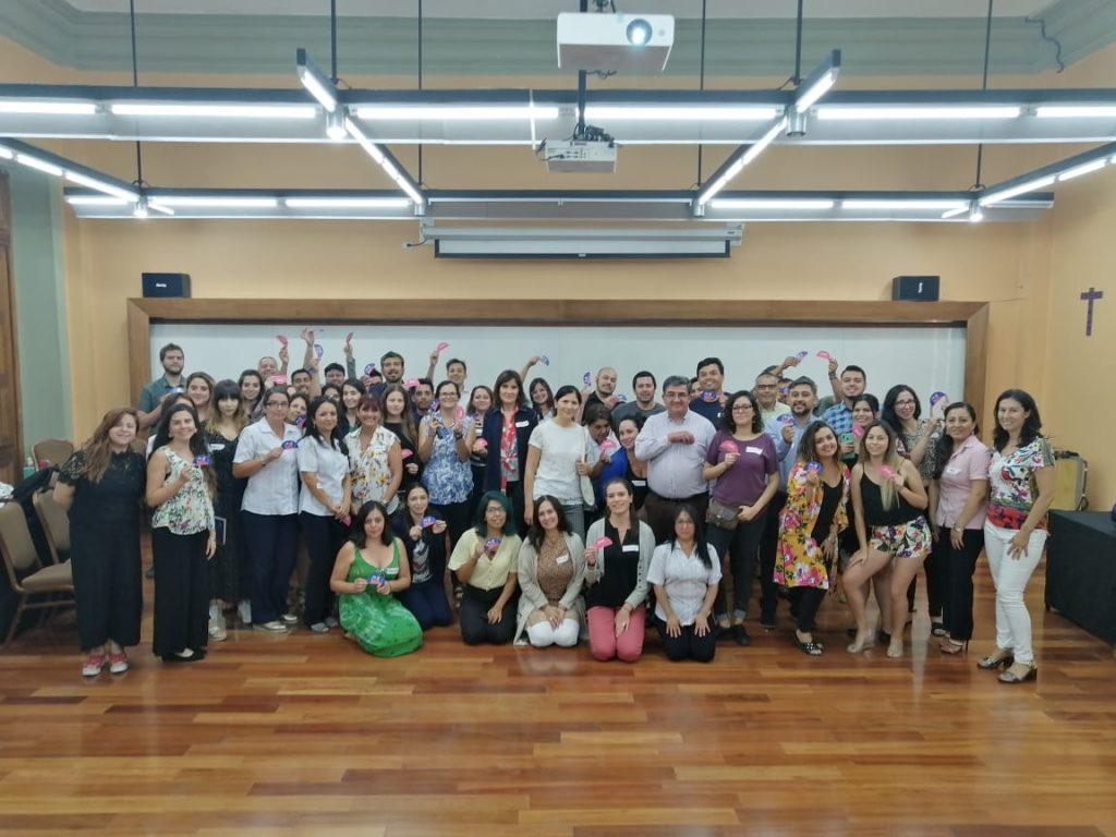 todos los participantes de la Jornada de inicio del Programa de gestión del cambio, posando al final de la jornada